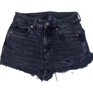 Distressed American eagle outfitters black cutoff shorts 00